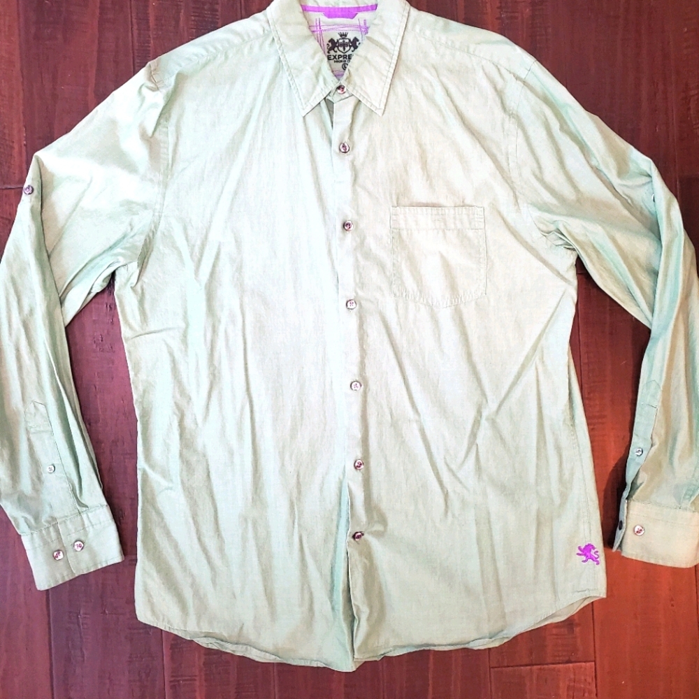 Express Button Down Shirt Sz Large - image 1